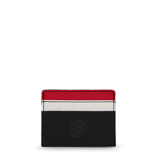 Kipling Cardy Card Holder Bags Black Red Block | CA 2052MQ